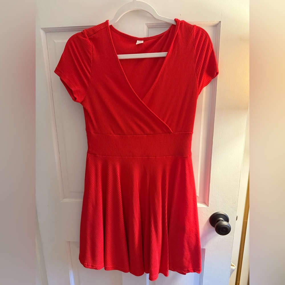 Vibrant Red Mini Dress